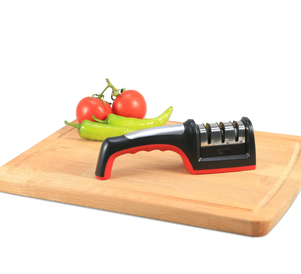 3 in 1 Manual Knife Sharpening Scissors Kitchen Accessories 3 Stages Japanese knife grinder Ceramic Stone knife Sharpener