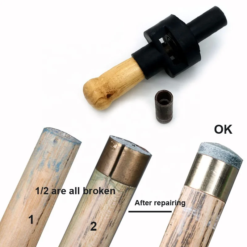 xmlivet 9mm/10mm snooker bar cue stick copper pressing tool for snooker cues or billiards cues billiard snooker accessories