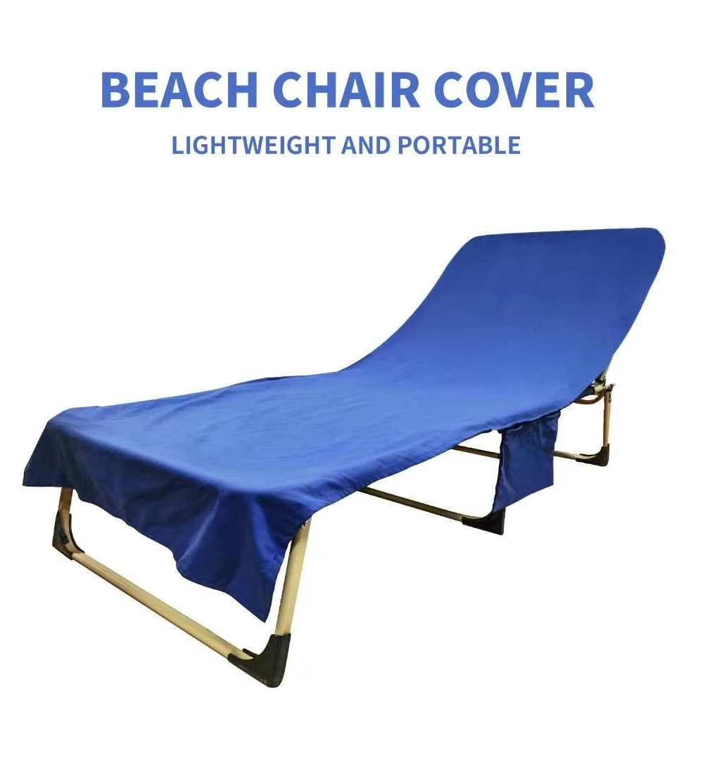 Best selling RPET microfiber fabric Fast Dry Beach Chair Cover Beach Towel