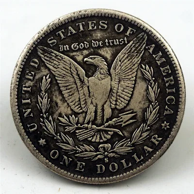
old Foreign copper core silver dollar 1888 U.S. silver dollar can sound imitation silver coin Morgan coin 