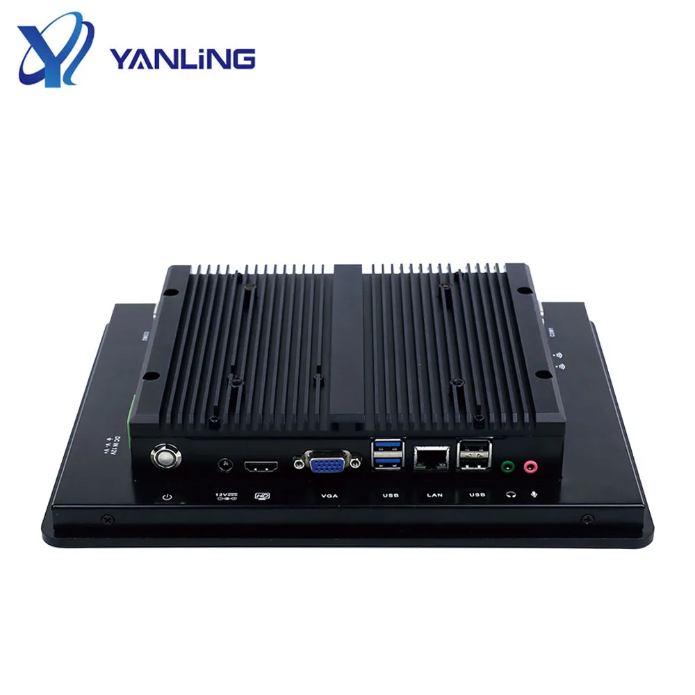 10,4 дюймовая безвентиляторная Сенсорная панель J1900, ПК, Встроенный промышленный компьютер, все в одном, сенсорная промышленная панель ПК