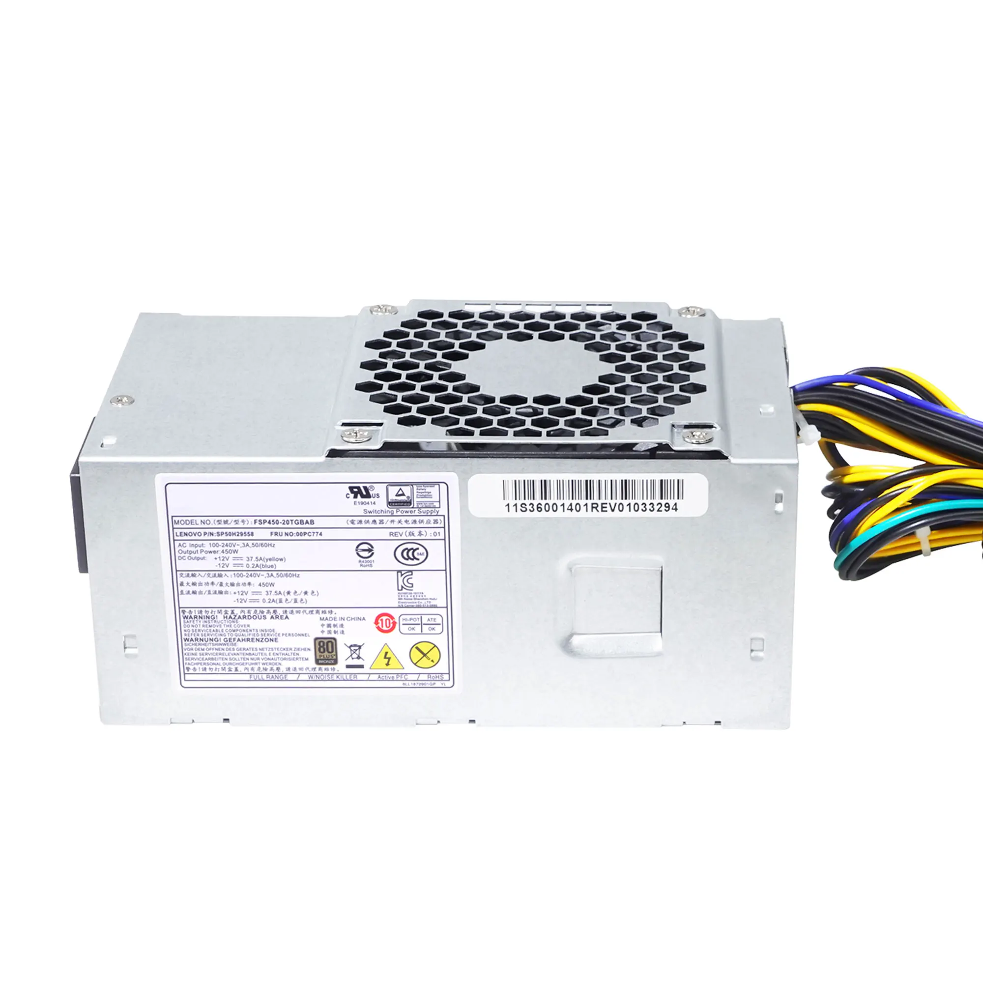 100% хороший 450W блок питания для TFX низкий уровень шума Lenovo Замена FSP450-20TGBAB