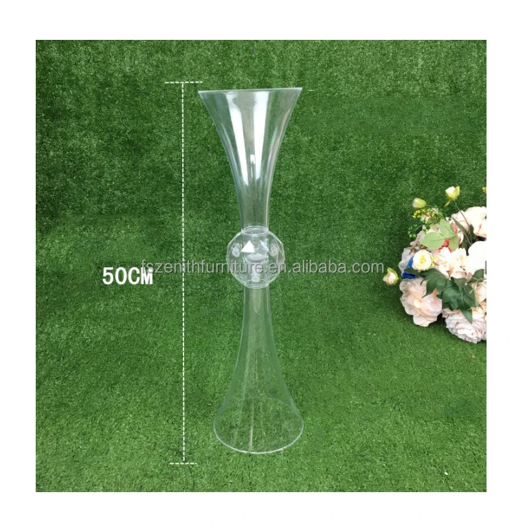Wholesale Home Wedding Decor Cheap Cylinder Acrylic Tall Clear Stand Flower Vase Table Centerpiece