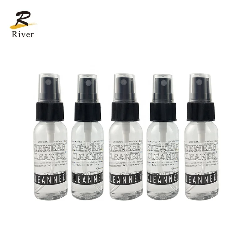 High quality Custom Logo 30ml PTE eyeglasses cleaning tool anti fog optical glasses cleaning spray for lenses