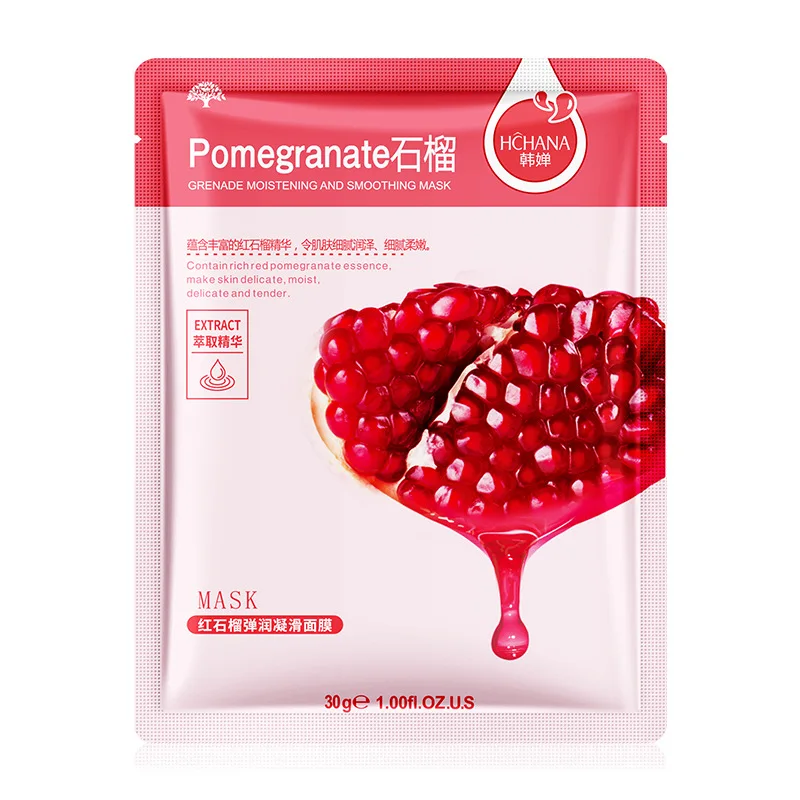 Private Label Wholesale Face Body Mask Beauty Korean Cosmetics Skin Care Masque Organic Fruit Mascarillas Facial Sheet Mask