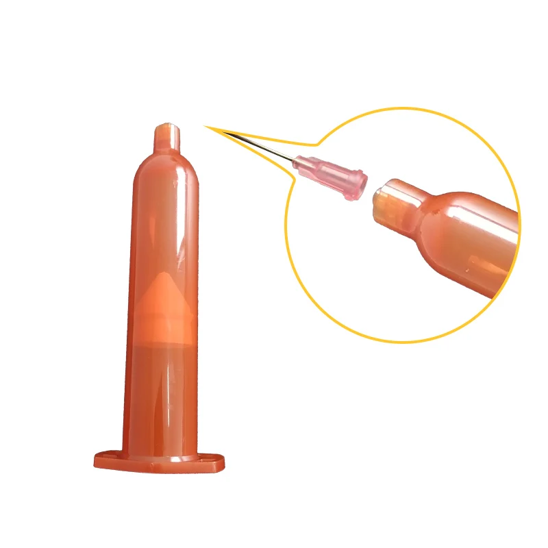 Good Quality Japanese Type Amber 30CC Glue Pneumatic Dispensing Syringe
