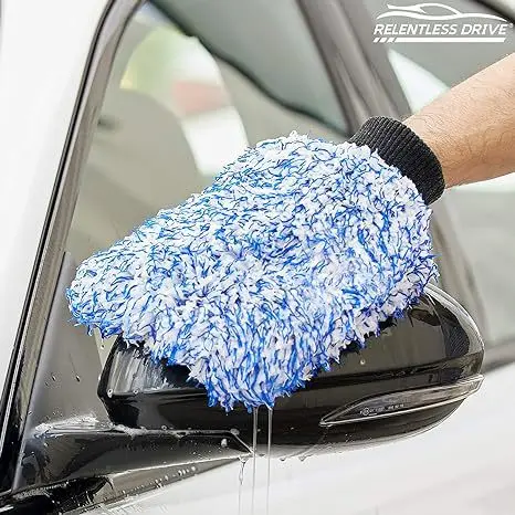 FF2603 Wholesales Microfiber Car Wash Mitt Drying Towel Scratch Lint Free Cleaning Cloth Microfiber Car Wash Mitt