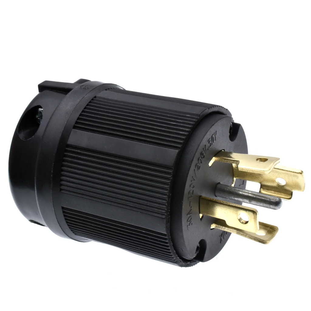 Locking Plug, 4 Pole, 5 Wire, 30 amp, 120/208V, L21-30P