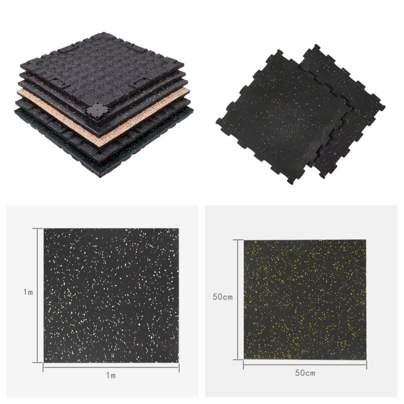 High Density Interlocking Gym safe floor indoor pvc vinyl ballet studio dance room flooring composite rubber tile