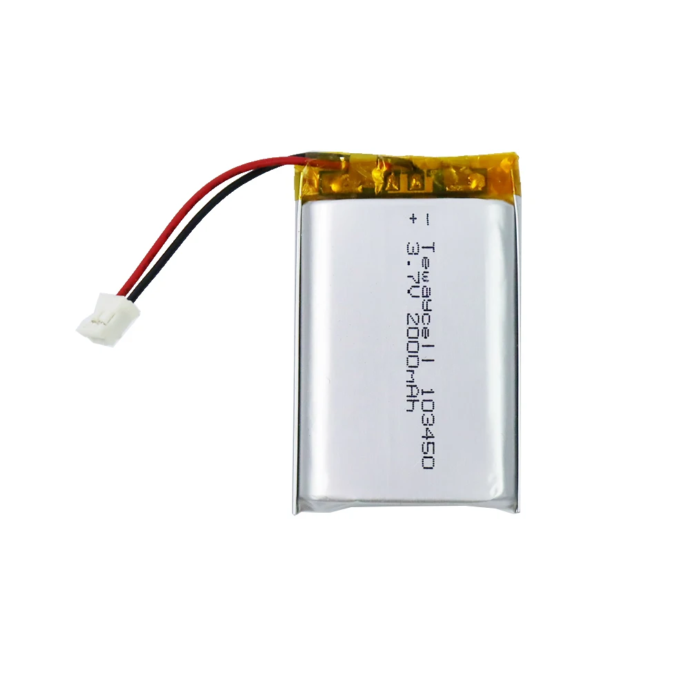 Rechargeable Large Capacity 103450 2000mah 3.7v lithium cells lipo battery for medical digitale device