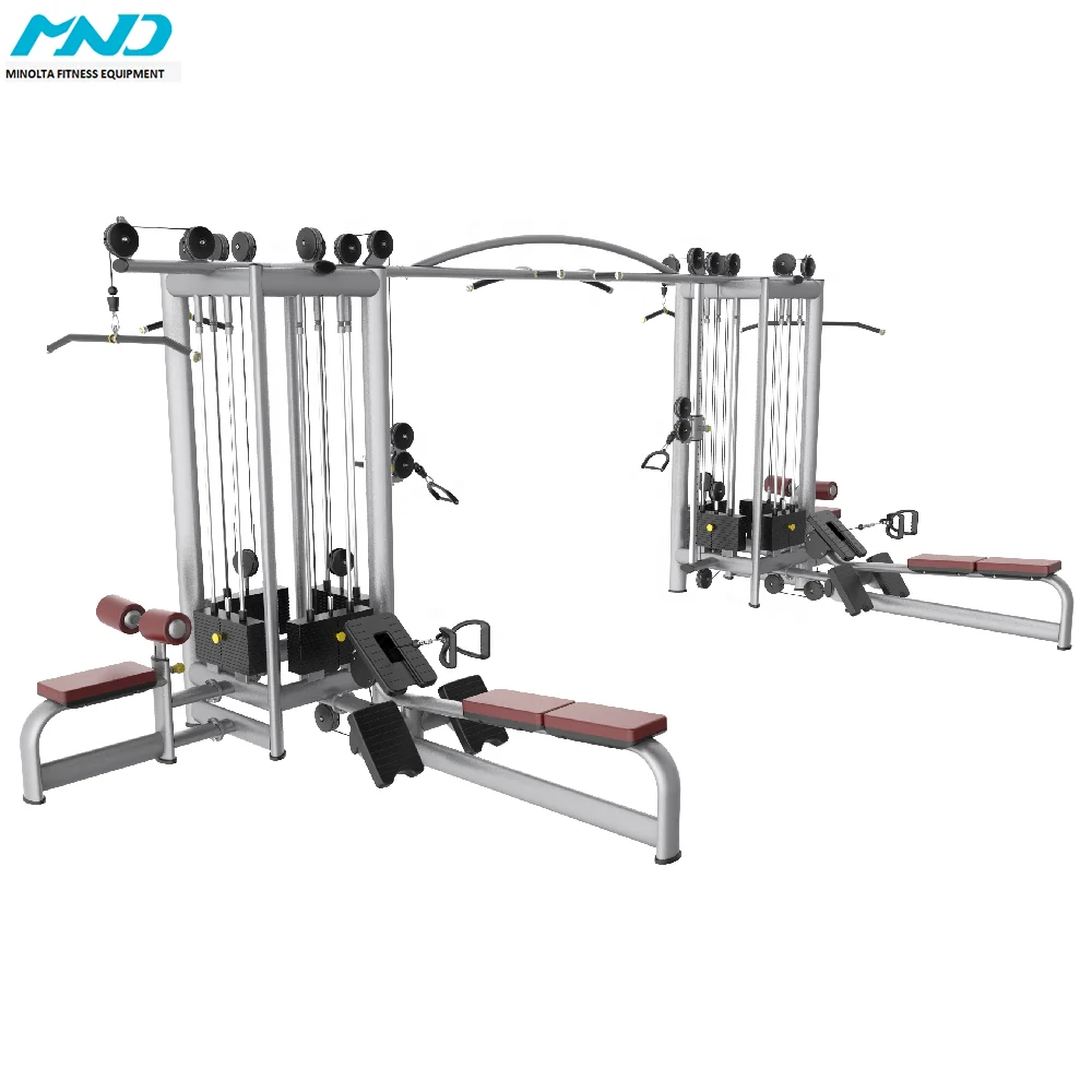 Weights Indoor Sport MND AN60 8 Multi-stations Strength Training Equipment for Jungle Gyms & Multi Gyms Gym Club