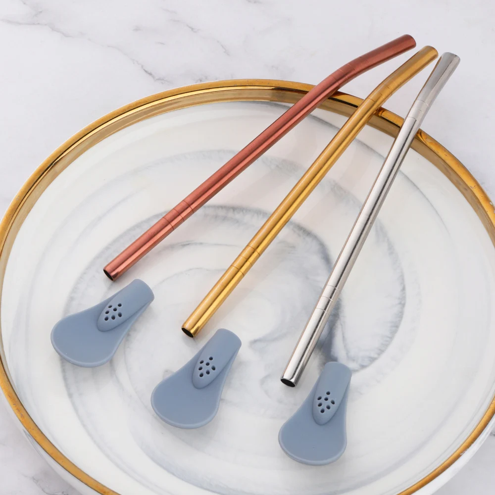 Кофейная водяная многоразовая металлическая съемная фильтровальная ложка из нержавеющей стали соломинки для питья