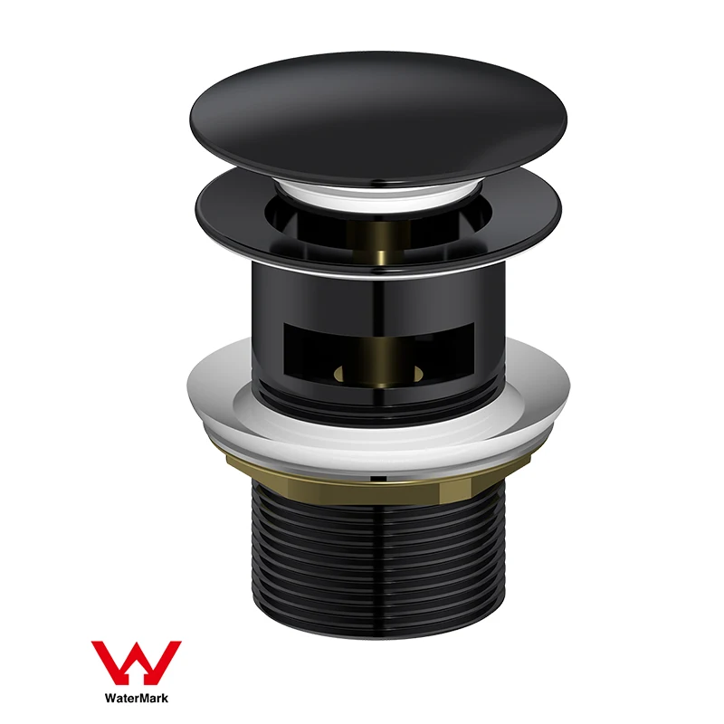 Watermark Pop Up Drainer Drain Stopper for Basin Brass Waste Filter for Bath with Rectangular Overflow