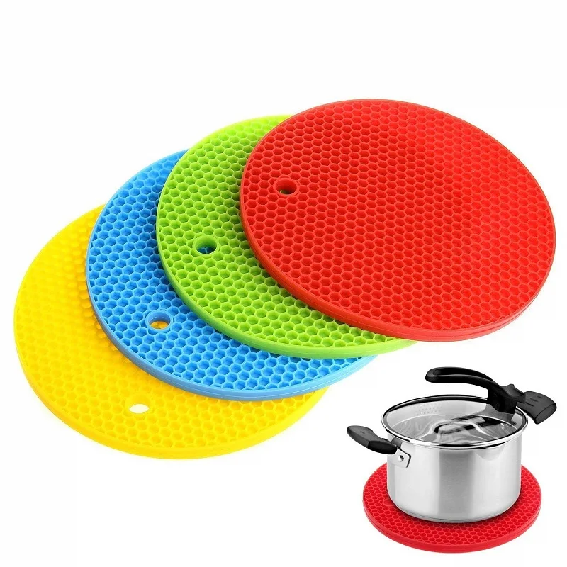 Heat Resistant Honeycomb Kitchen Utensil Silicone Hot Potholder Silicone Hot Pot mat