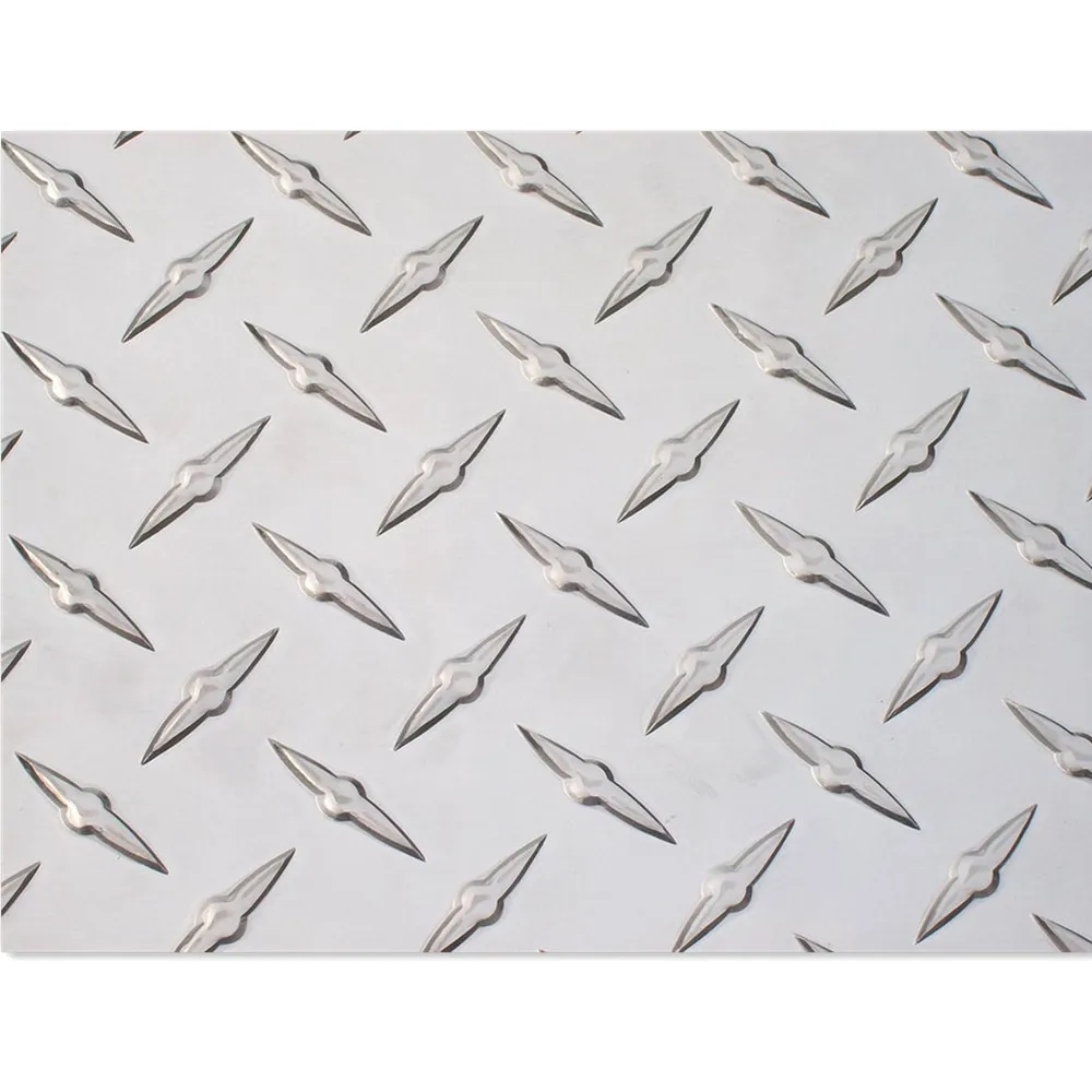 Pattern aluminum plate 3003 1100 embossed Aluminum Checkered 5 Bar Pattern for car truck
