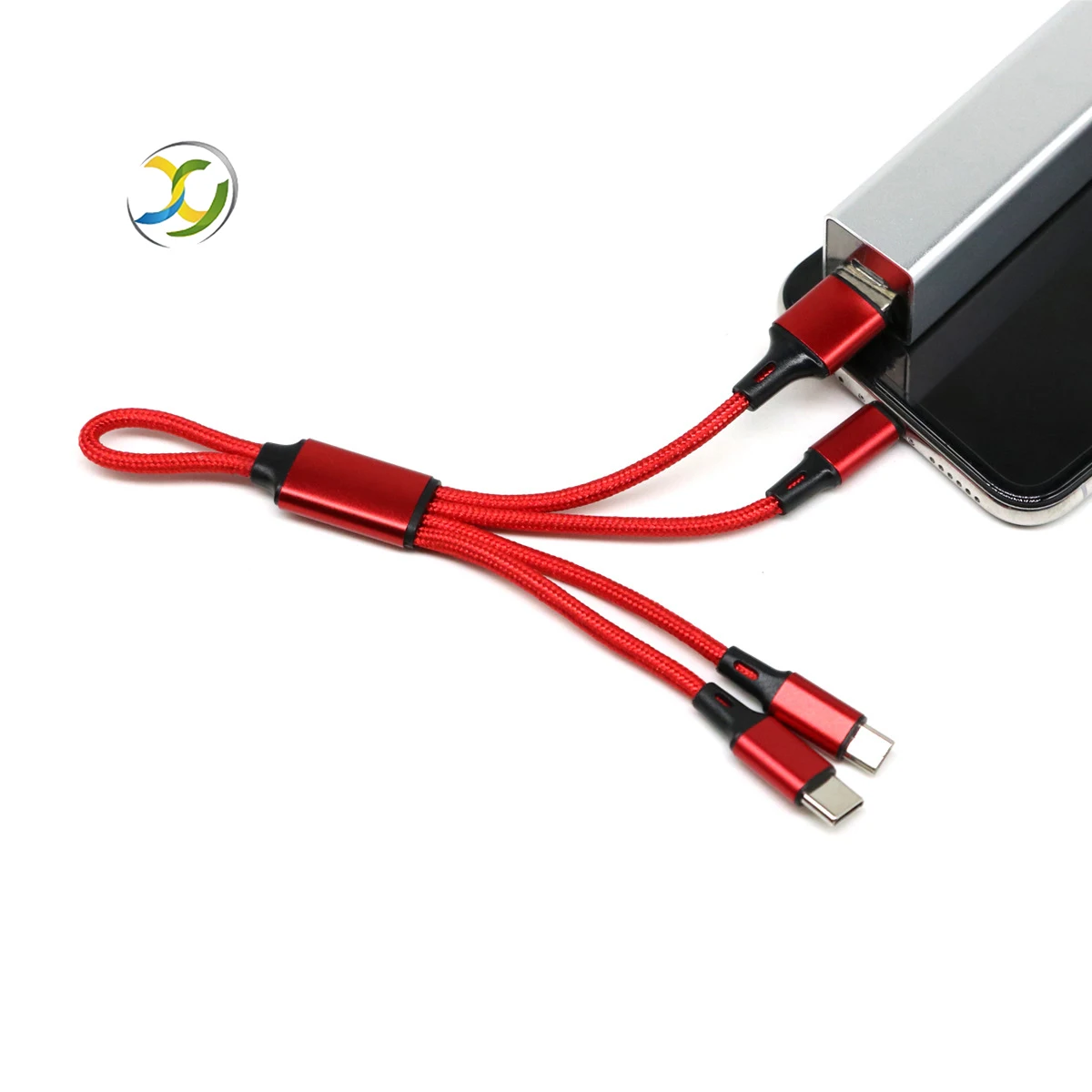 Key Ring 4 In 1 Fast Type C Charger Usb Cable Micro Lighting OEM 3 In 1 Usb Cables