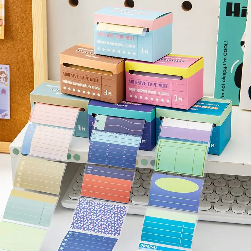 Hot Multi functional color sticky  memo pad notes creative sticky pull-out style student message pad notes 70 stickers