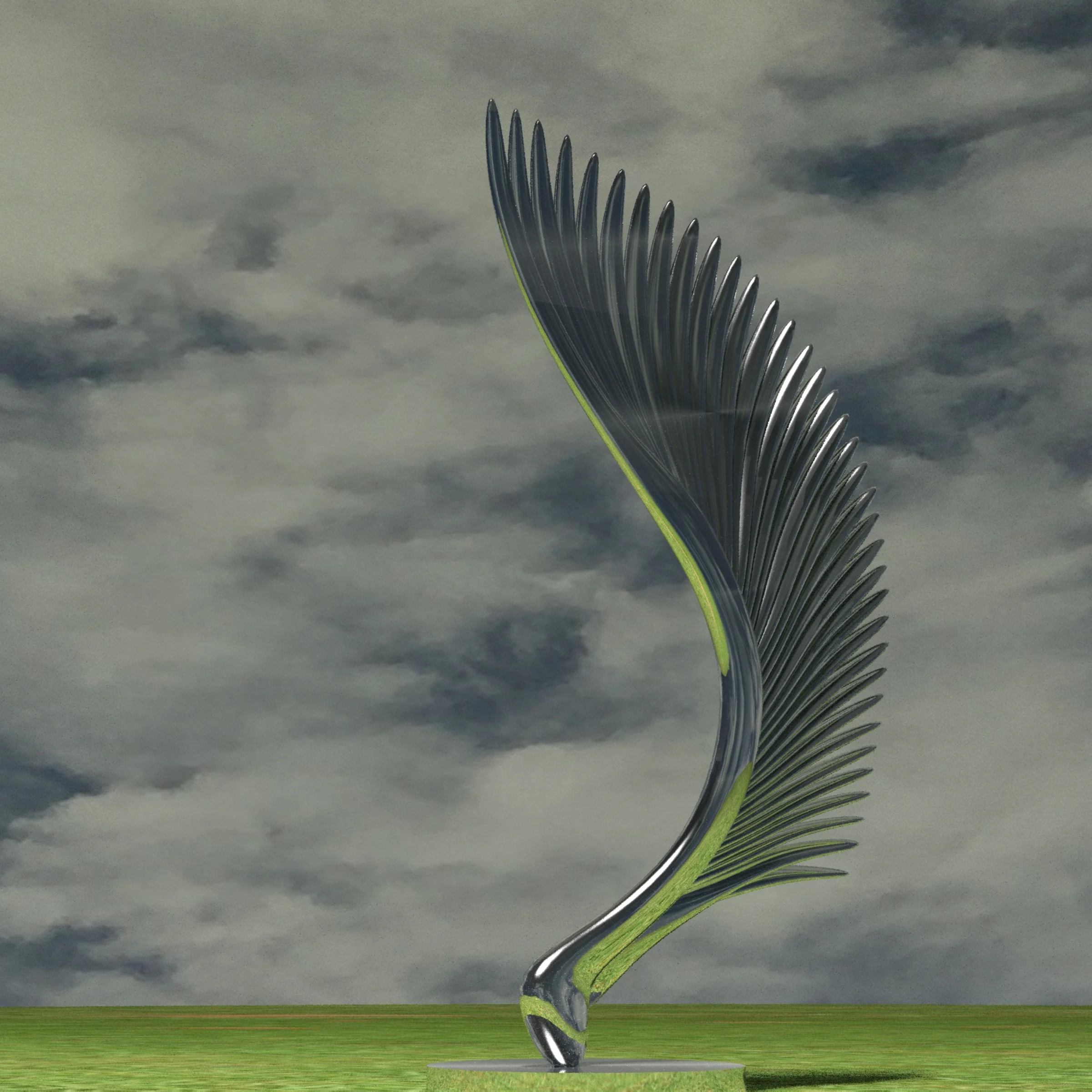 Большая уличная городская общественная художественная Ландшафтная Скульптура крыло большая Фантазийная скульптура из нержавеющей стали абстрактные крылья Феникса скульптура