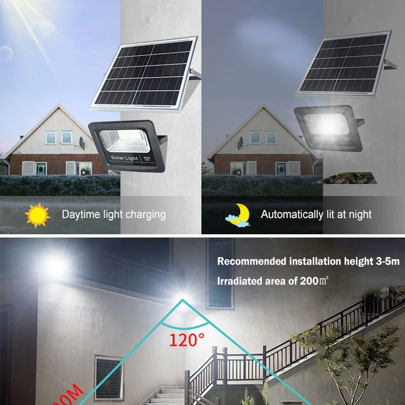 Hot Sell 200W 300W 800W Waterproof IP67 LED Solar Flood Light For Outdoor Lighting