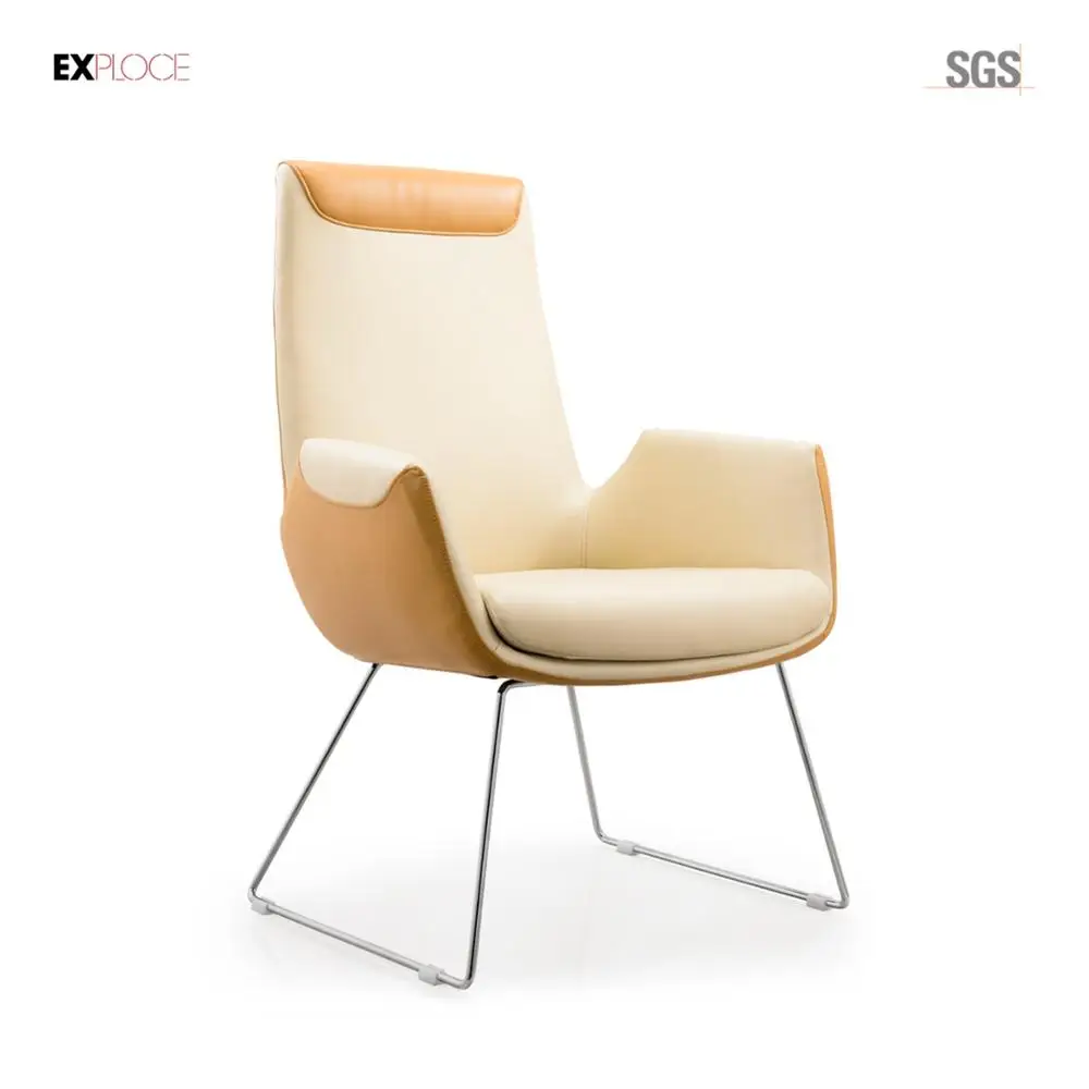 Factory everlasting comfort seat office chair leather visitor chair for meeting room