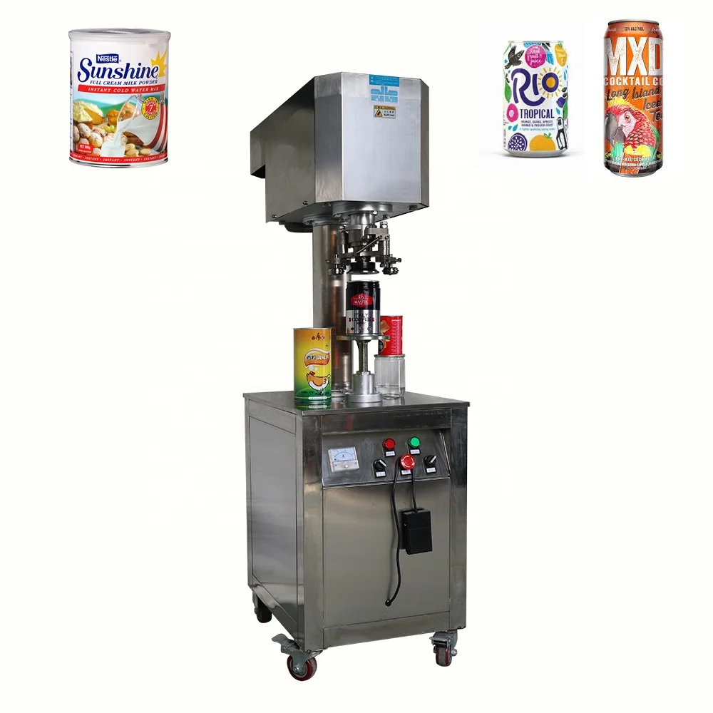 Semi-automatic tin can sealing canning machine tomato sauce