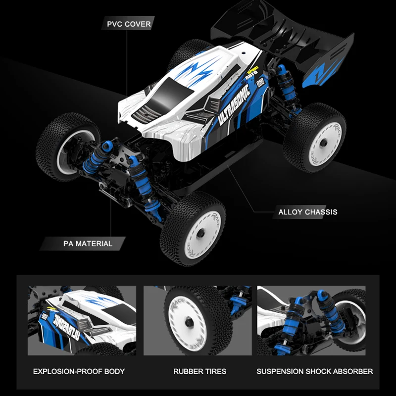50 км/ч 1:14 Багги Радиоуправляемый автомобиль игрушка с дистанционным управлением rc 4x4 высокая скорость по бездорожью для взрослых детей