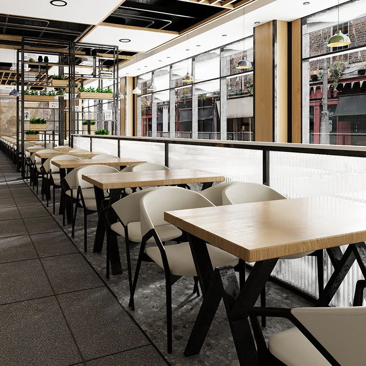 Cafe Shop Upholstered Pu Leather And Fabric Armrest Wooden Dining Chairs Wishbone Dinning Chairs