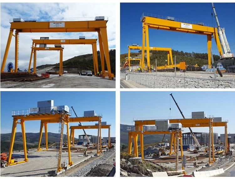Changyuan Europe style gantry crane 50 ton 60 ton 80 ton 100 ton 120 double beam girder in precast construction site