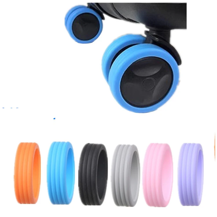 8Pcs Travel Suitcase Wheel Protector Luggage Wheel Protective Silicone Silent Protection Cover Luggage Wheel Covers