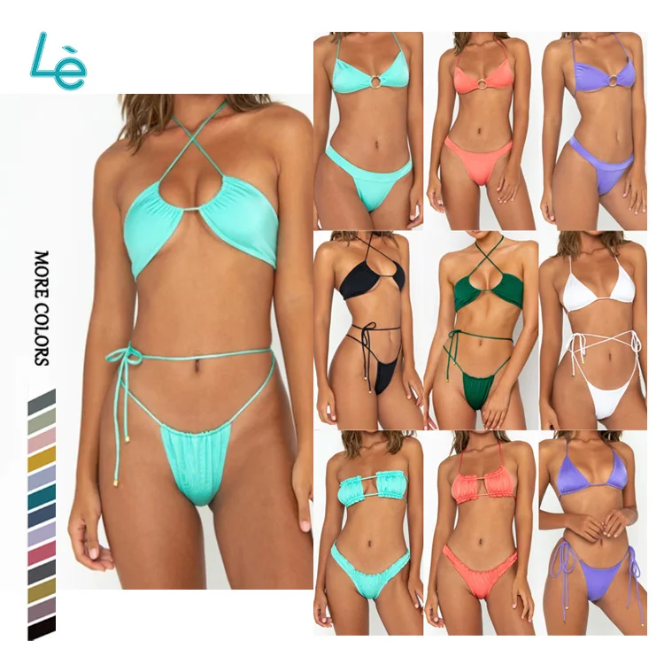 
2021 Hot Sale Beautiful Women G String Micro Plus Size Sexy Swimwear Swimsuits Bikinis 