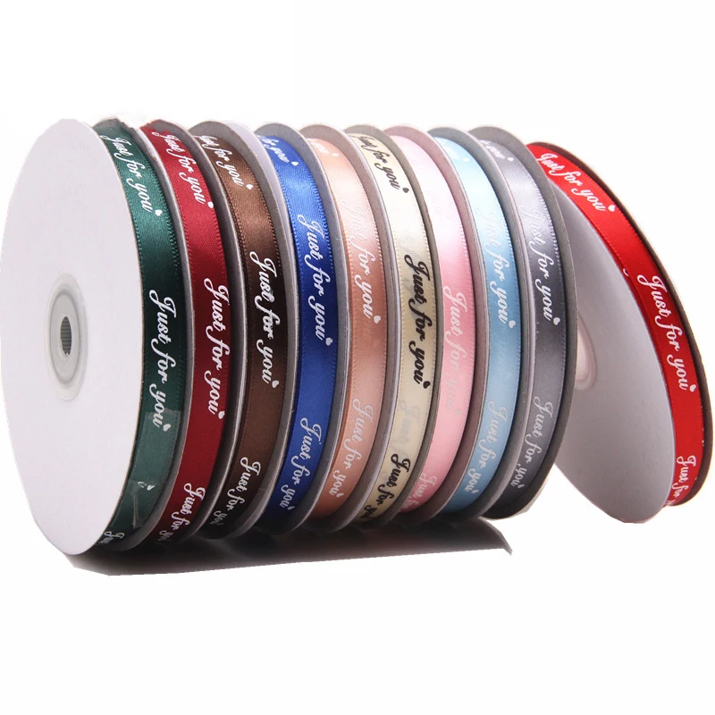 Factory Direct Sales 1cm Bow Ribbon Flower Gift Box Cake Packaging Ribbon