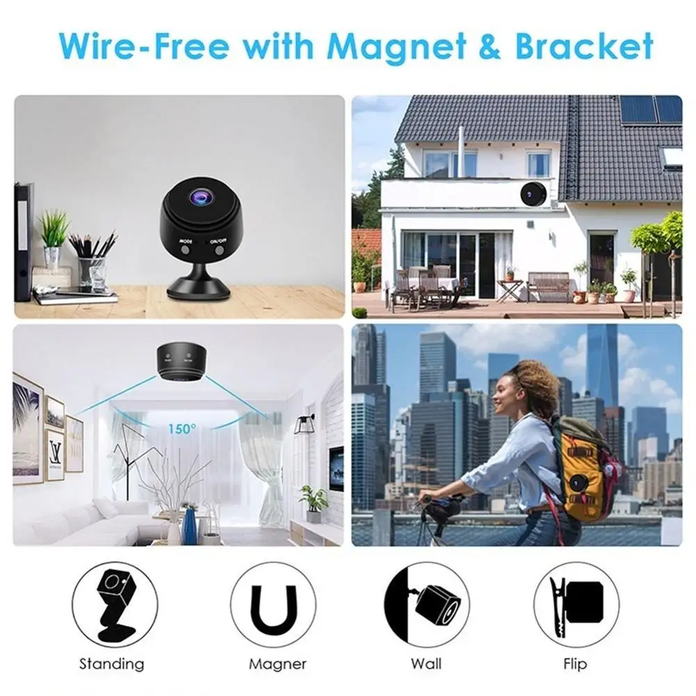 Лидер продаж на Amazon мини-камера Wi-Fi скрытая беспроводная камера HD 1080P домашняя наблюдения для помещений няня самая дешевая