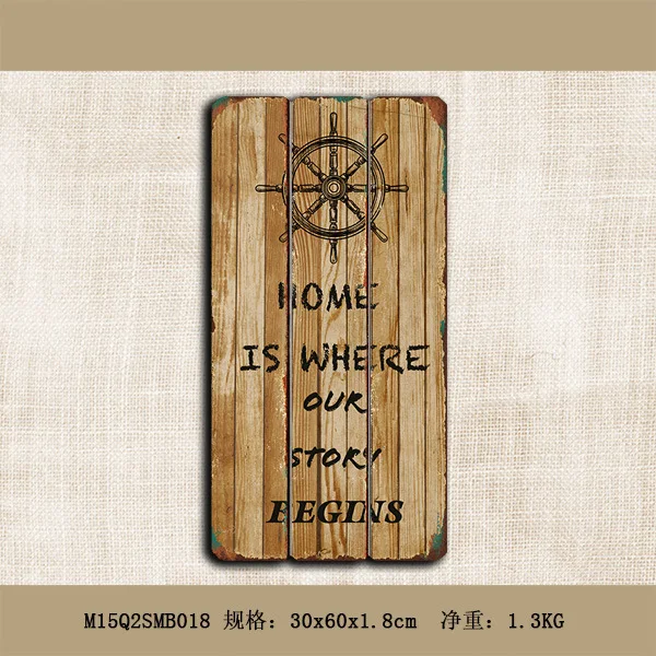 MDF Decorative Wooden Home Store Wall Art Hanging Signs Plaque With Customized Quotes Sayings