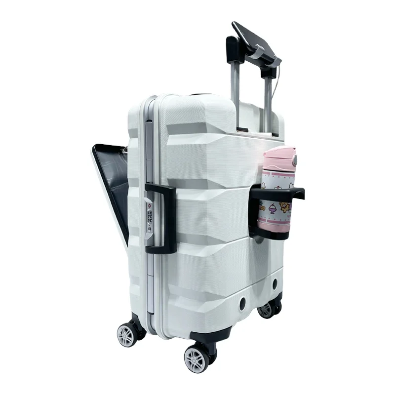 Hard Shell Stock Carry On Children Trolley Case Suitcase Bag Travel Carrier Luggage With Valise