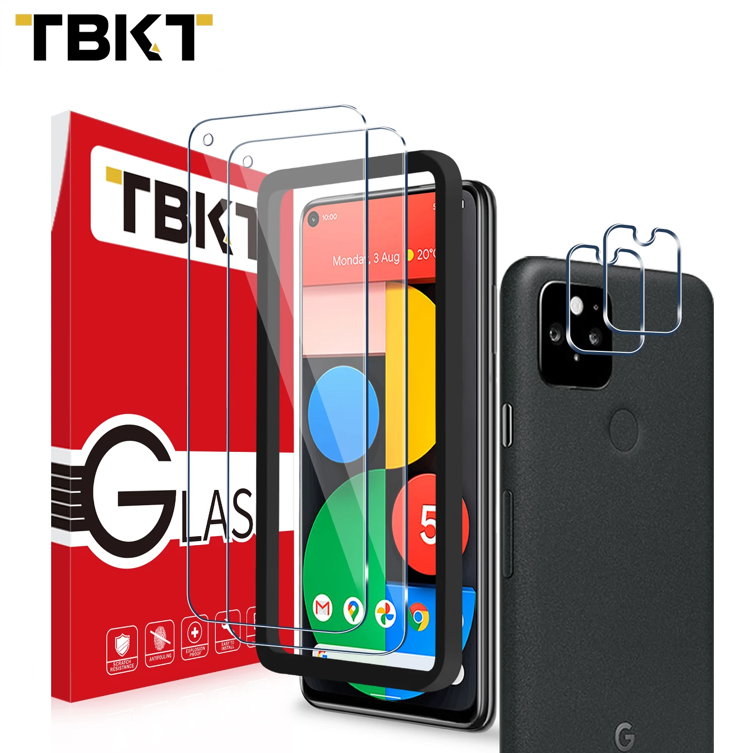 Amazon Hot Sale 0.33mm HD Clear Tempered Glass Screen Camera Lens Film Protector For Google Pixel 5