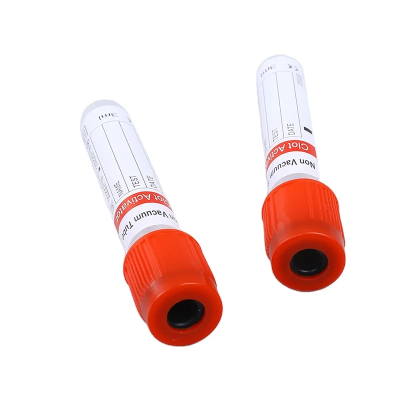 High quality collection tubes non vacuum blood collection tube/vacutainer tubes