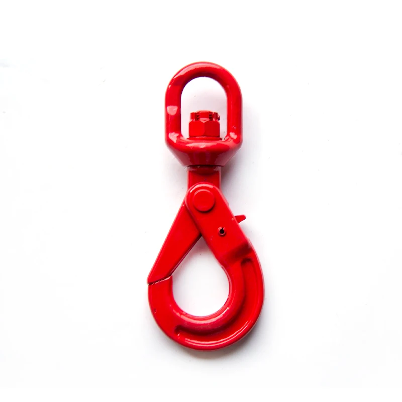Eye Self-Locking Safety Hook for Chain Sling Crane Lifting Hook G80 eye self-locking safety hook