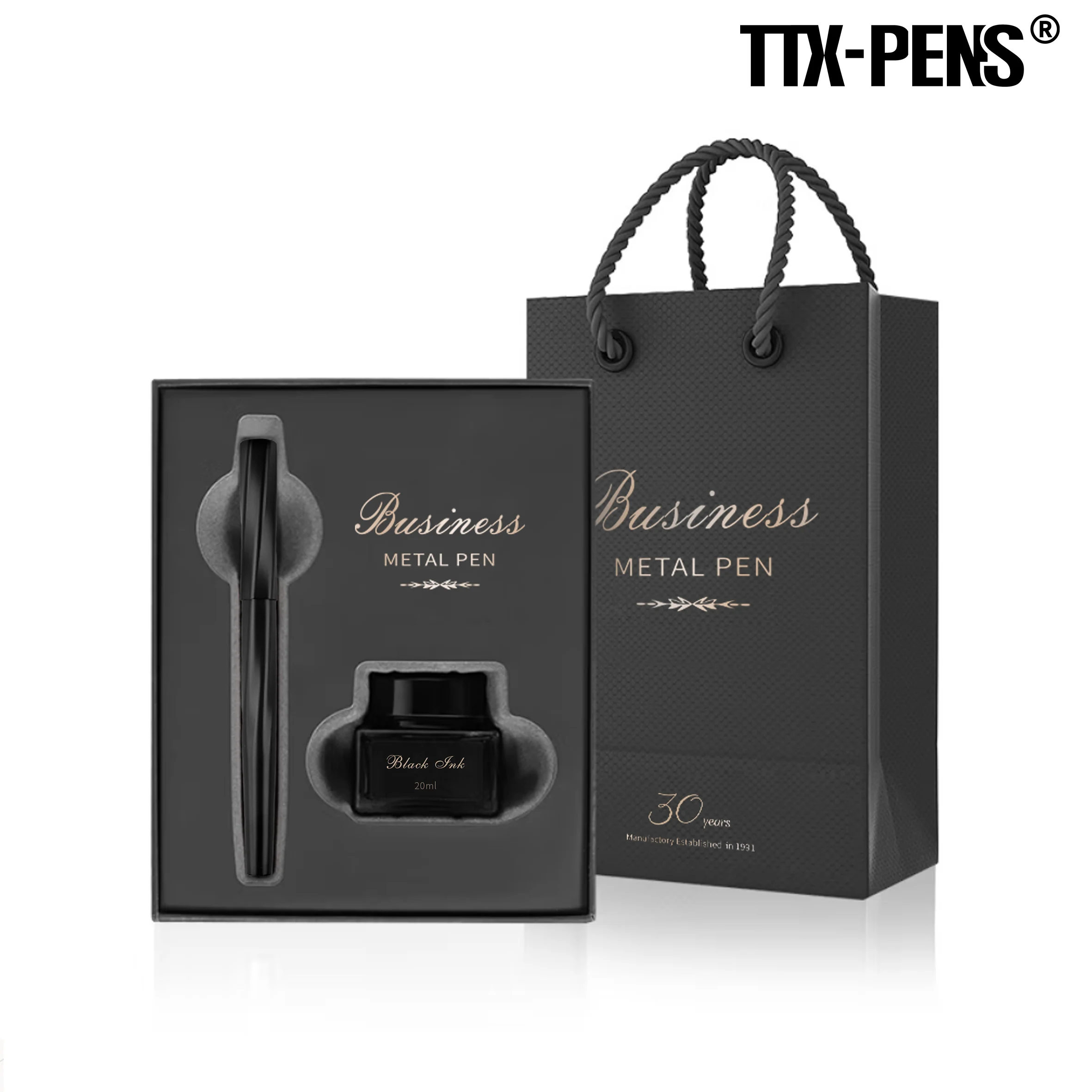 TTX New Promotional High-grade Ballpoint Print Metal Pen Custom Logo Business Pen Gift Set Ballpoint Pen