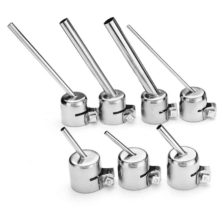 8 sets of 850 hot air gun nozzles lengthened 45-degree inclined air nozzles welding tools round air nozzles