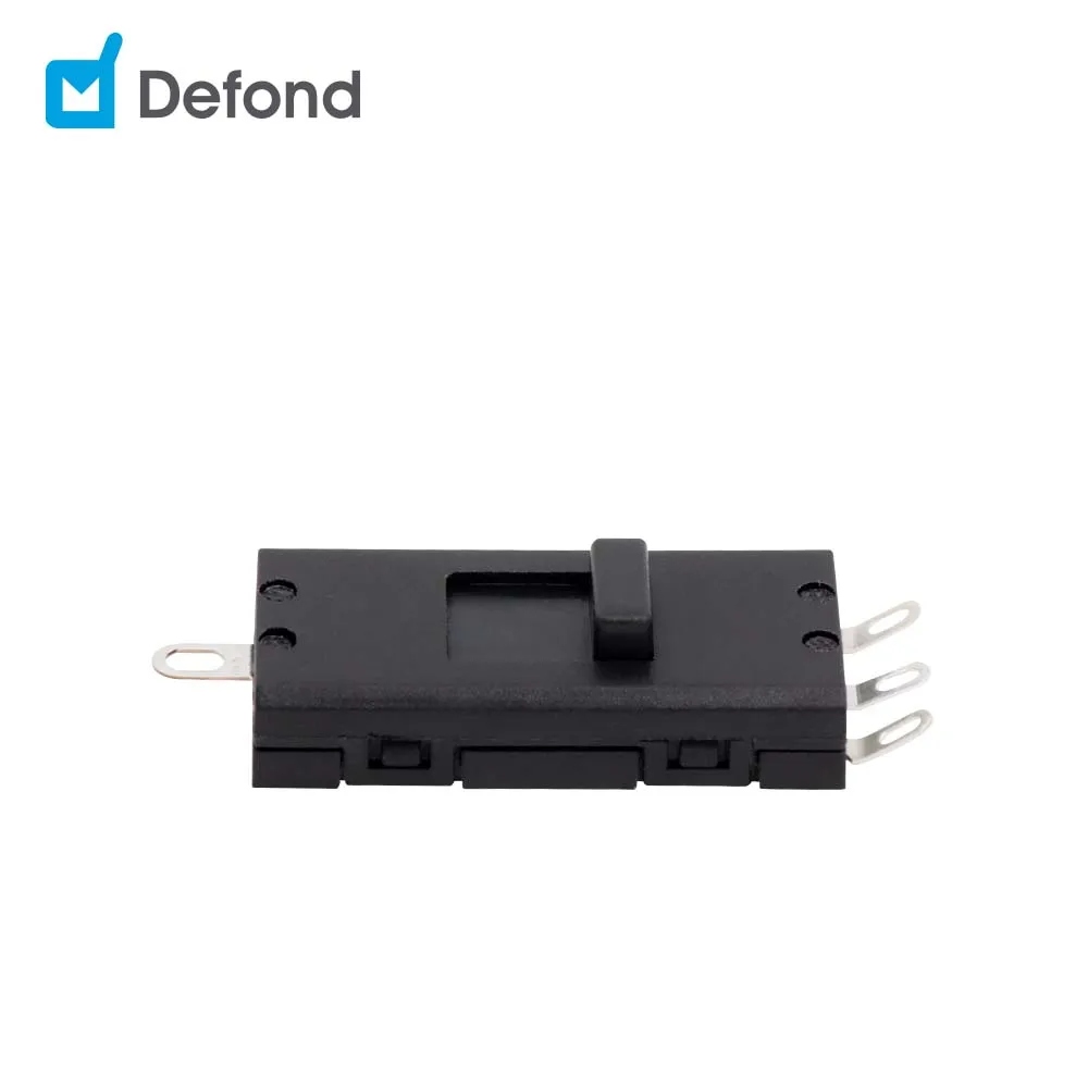 Dongguan slide switch factory wholesale SMD 6.5A 4 pin horizontal slide switch with PCB board