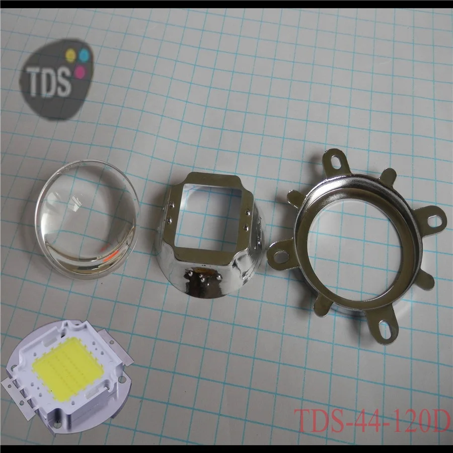 Home digital projector 12V 30W led lens 44mm with 60 / 120 degree 3 years warranty