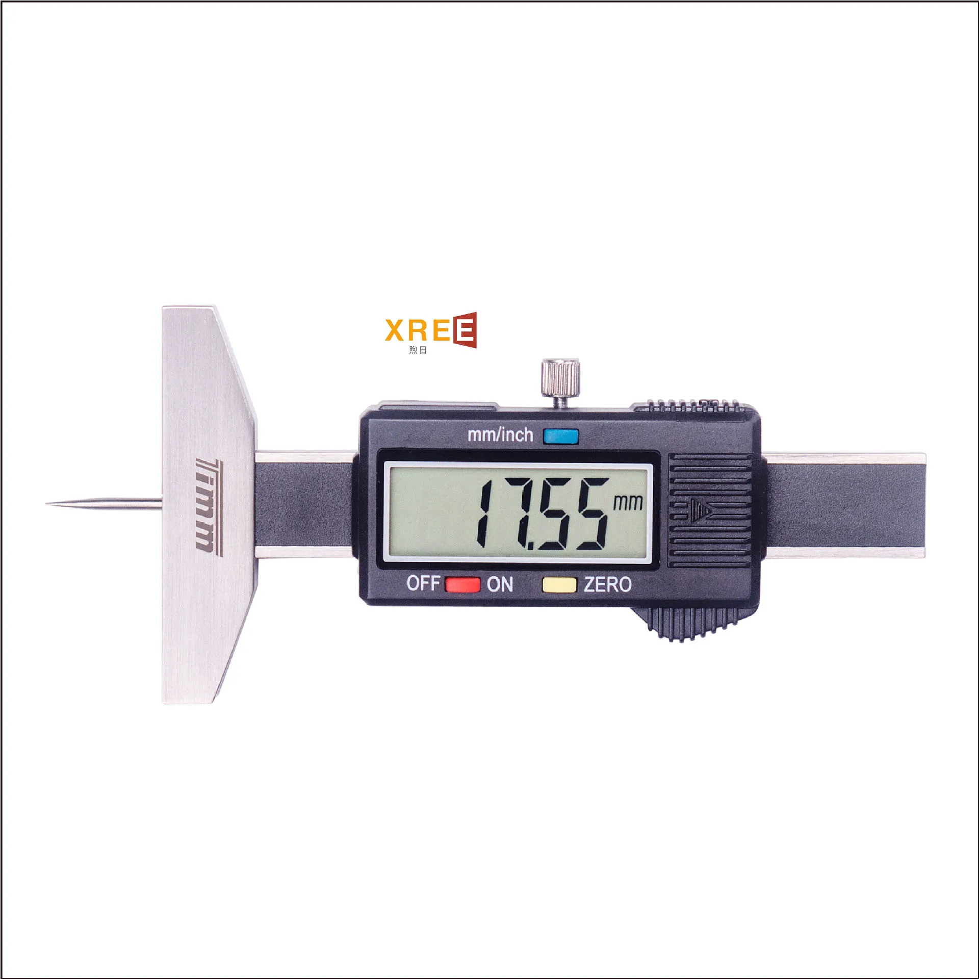 Hot selling digital display tire tread depth gauge caliper digital display depth gauge with rod tread depth measuring instrument