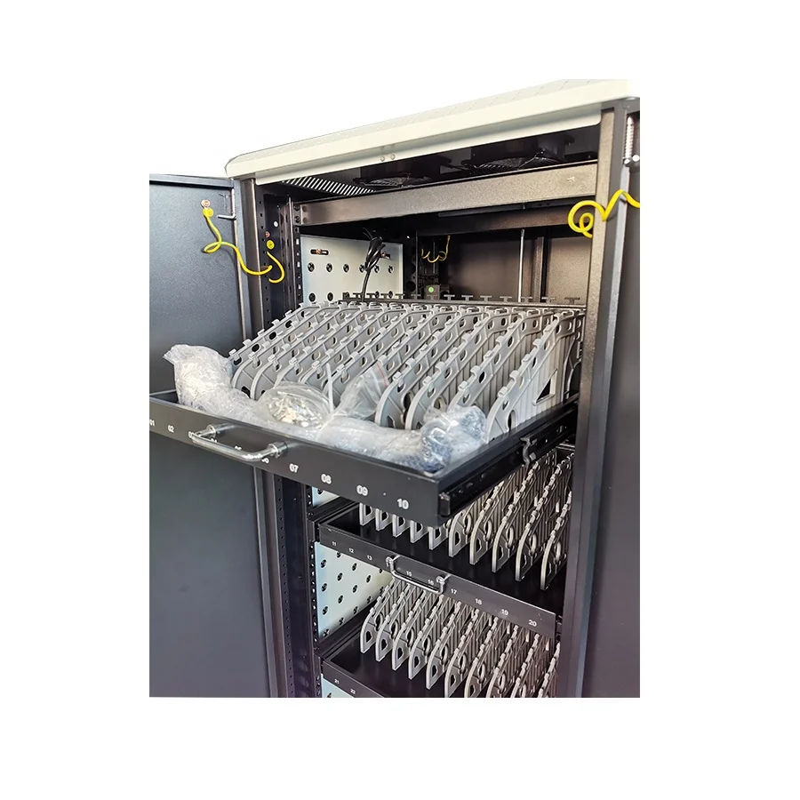 Обучающее оборудование переменного тока с 40 перегородками, ноутбук для классной комнаты, тележка для зарядки планшета