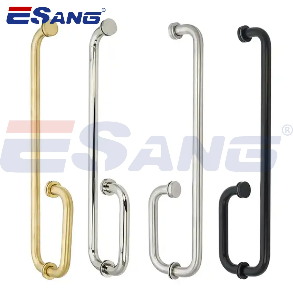 ESANG Shower Glass Fitting Hardware Shower Clamp 304 Stainless Steel Glass Shower Door Hinges