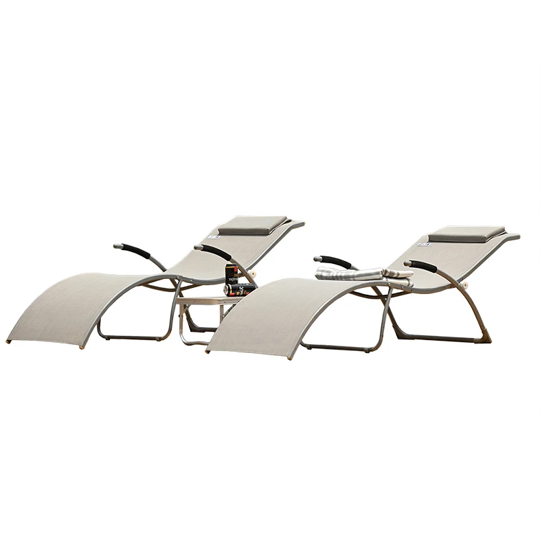 iron modern outdoor chaise lounger bed