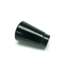 Factory direct conical knob handle brass insert black rubber rivet nut cylindrical knob