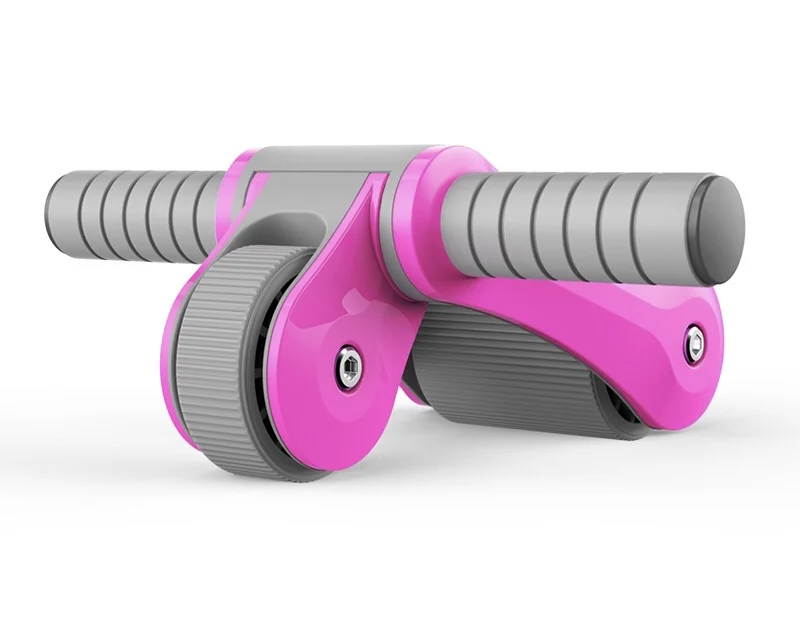 Portable Folding Abdominal Wheel for Home Fitness Durable Rubber and Steel for Home Use and Gym Equipment