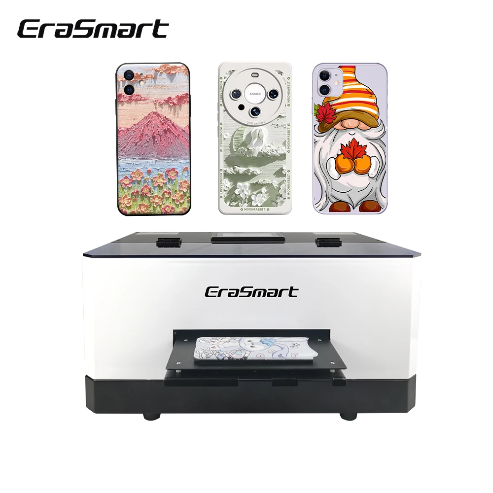 Favorable Price L800 XP600 6090 Flatbed A3 UV Printer A4 A5 Mini Phone Case Printing Machine