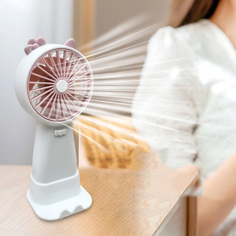 MAIMAI Cute Mini Stroller Fan Rechargeable Mute Handheld Personal USB Fan Car Seat Small Fan for Desk Stroller Car Rides