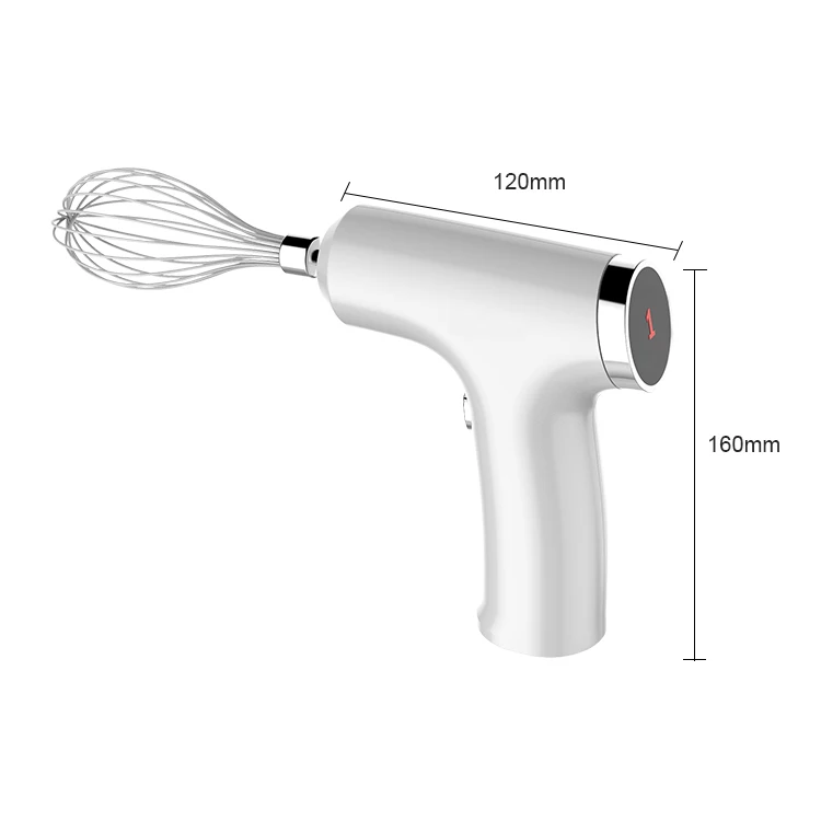 Cordless and Safer Cleaning electric hand small mini Digital Display mixer Quick charge Electric Whisk 3-Speed Wireless Mixer